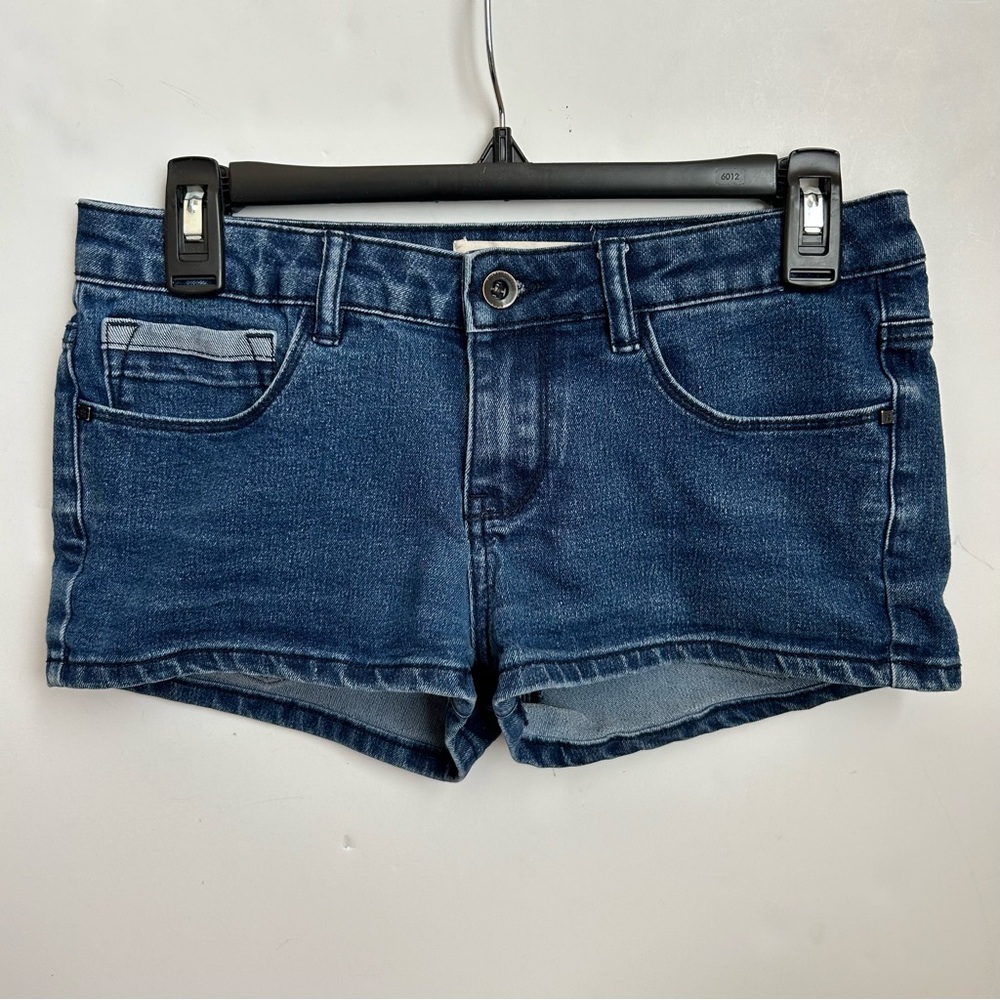 OTB Blue Jean Denim Daisy Duke Short Shorts Two had Tone Pocket Size 5